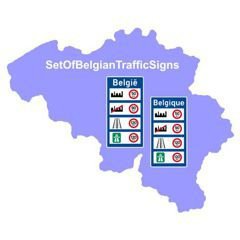 More information about "Set Of Belgian Traffic Signs"