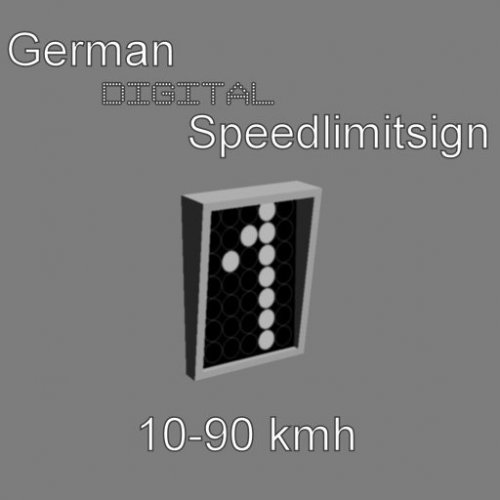 More information about "German Digital Speedlimit Sign 10-90 KM/h"