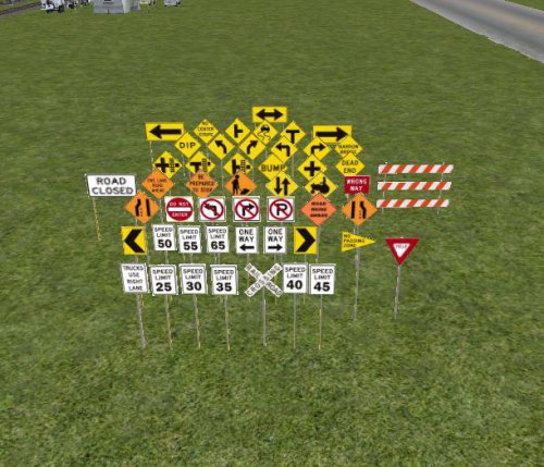 More information about "A set of 50 road & construction signs"