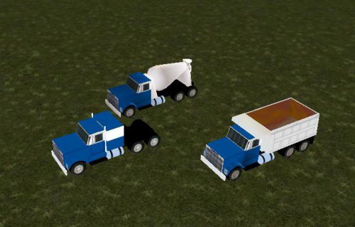 More information about "a set of three heavy trucks"