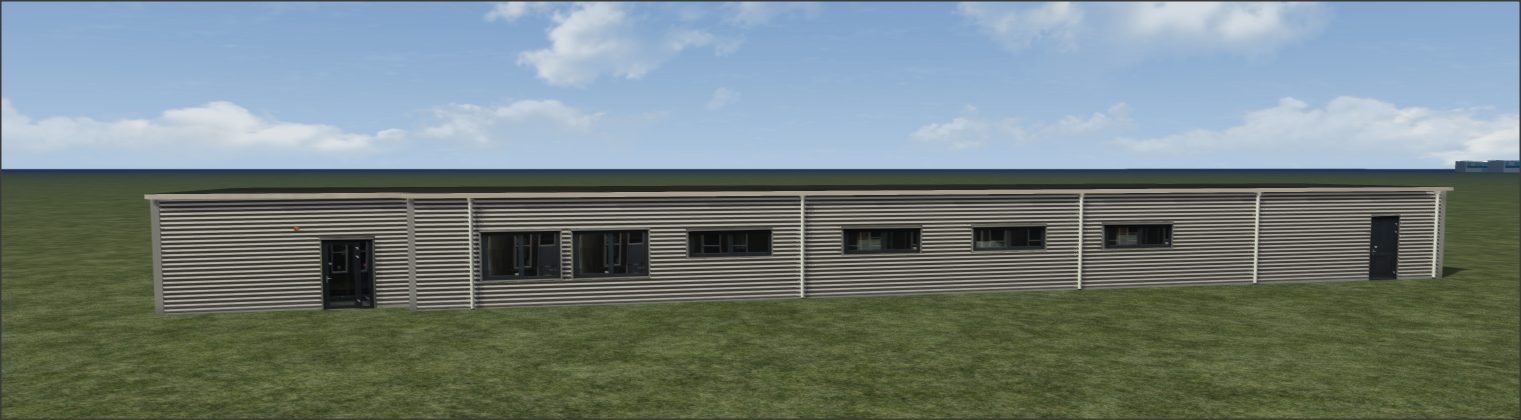 Gebouwen voor langs het spoor