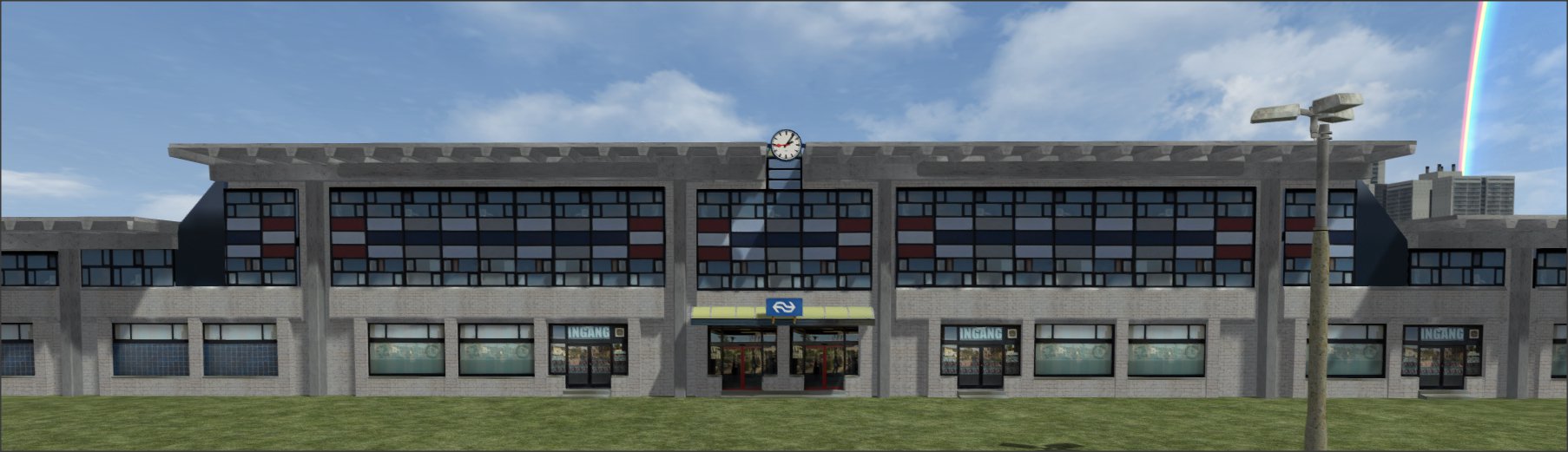 Goes Station en Fantasie Station met klok