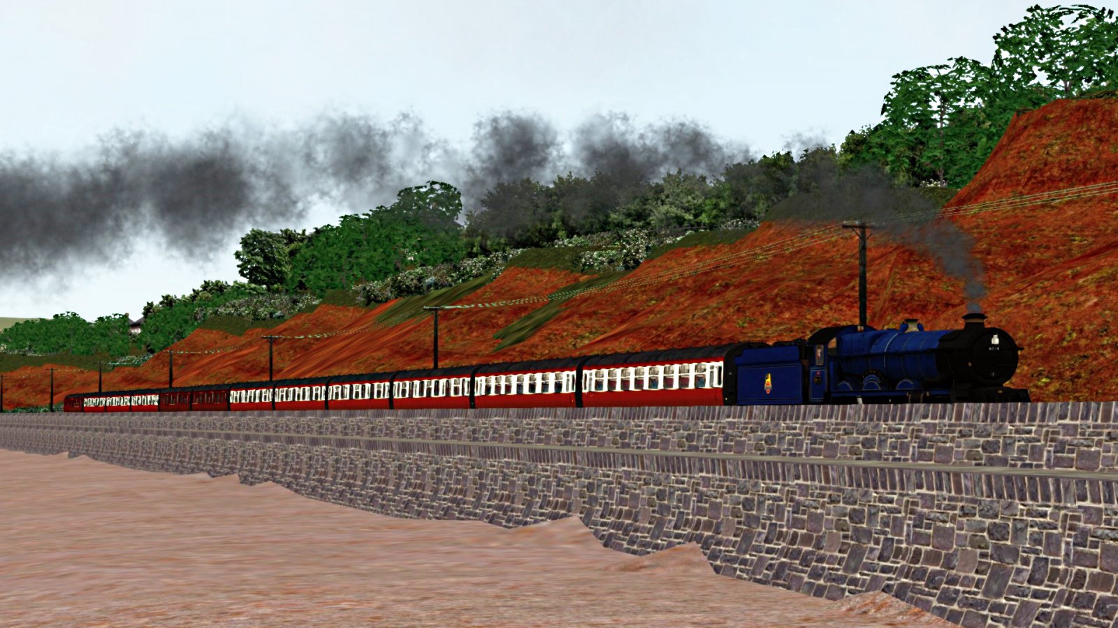 Train Simulator 2020 STEAM TRAIN GWR Blue King Class 6023