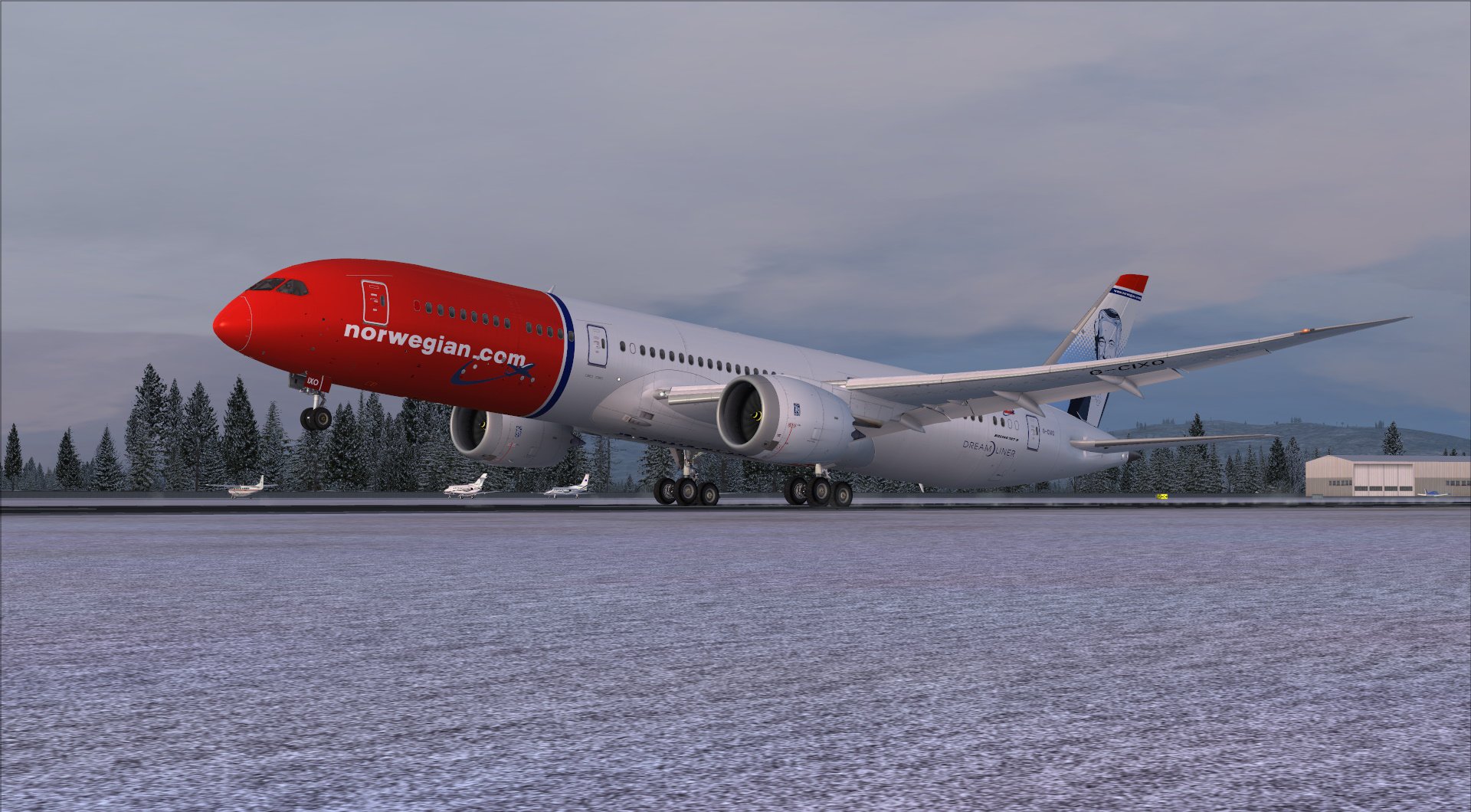 Norwegian 787 in take-off