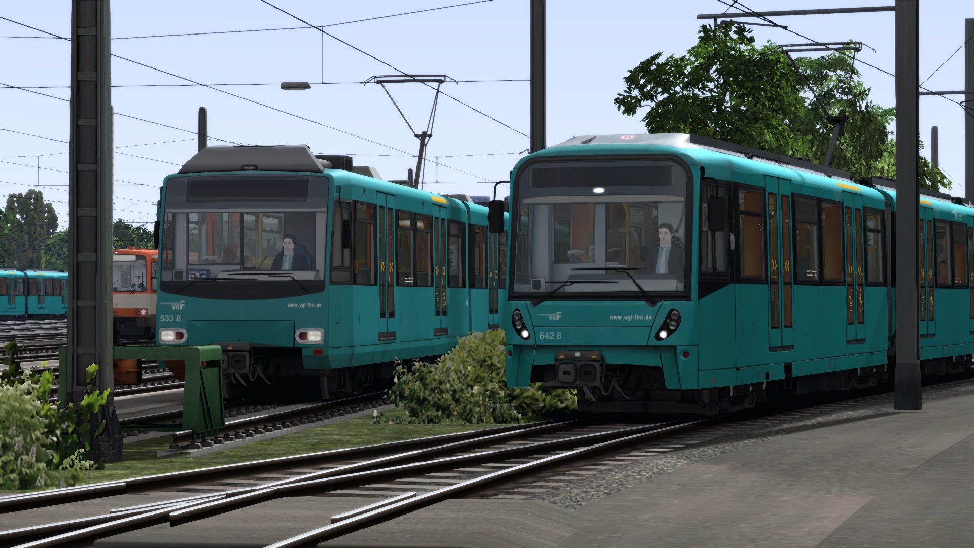 U5 and U4 at the Depot East (U-Bahn Frankfurt)