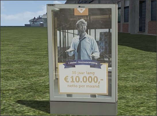 verlichte automatisch roulerende reclame borden