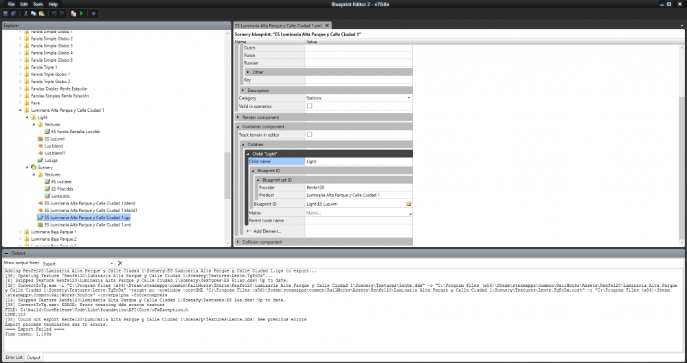 Problemas al exportar una luminaria con textura transparente de cristal.PNG