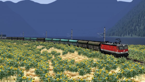 Pulling a coal train through the mountains