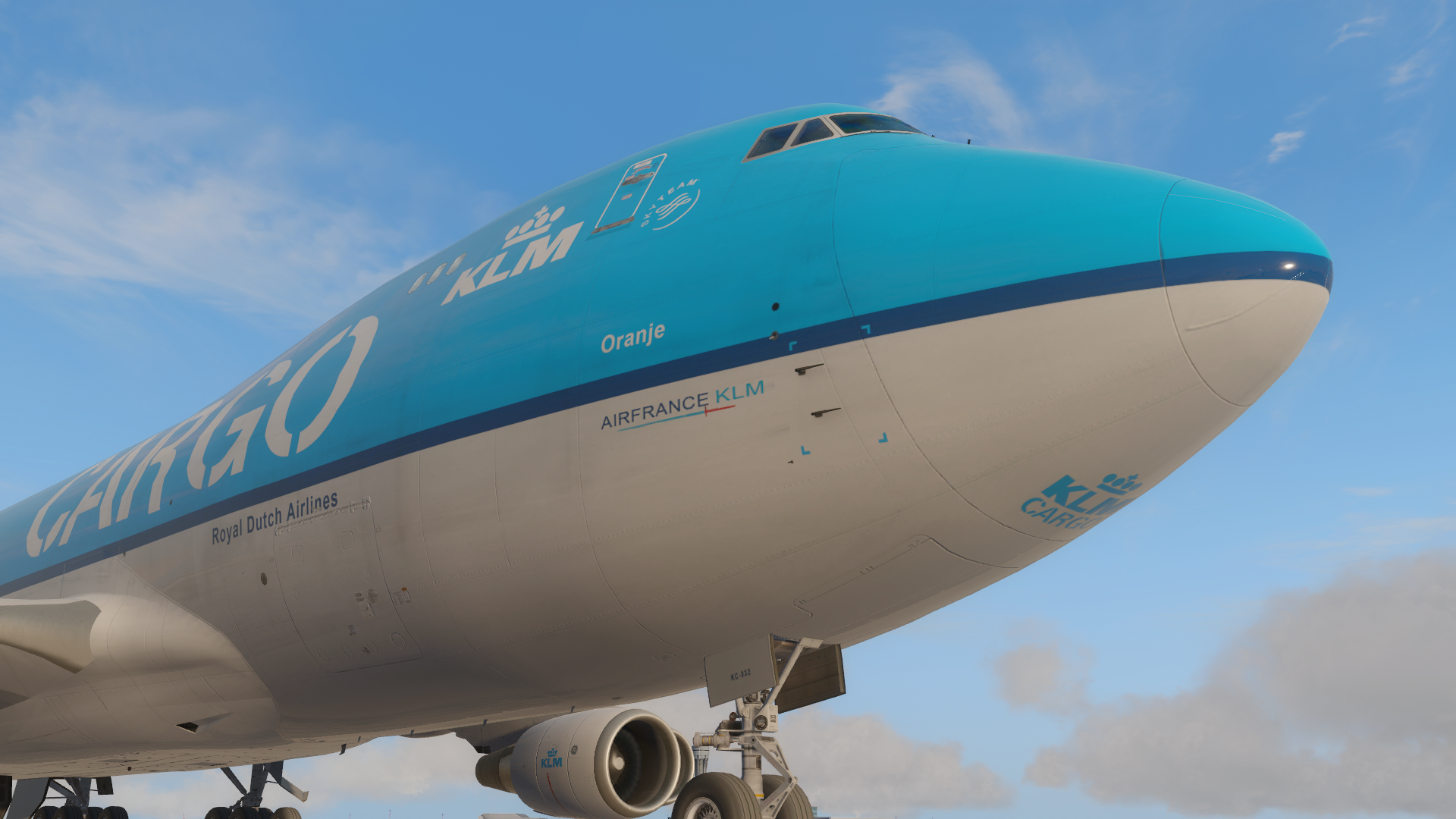 KLM 747-400 op Calgary