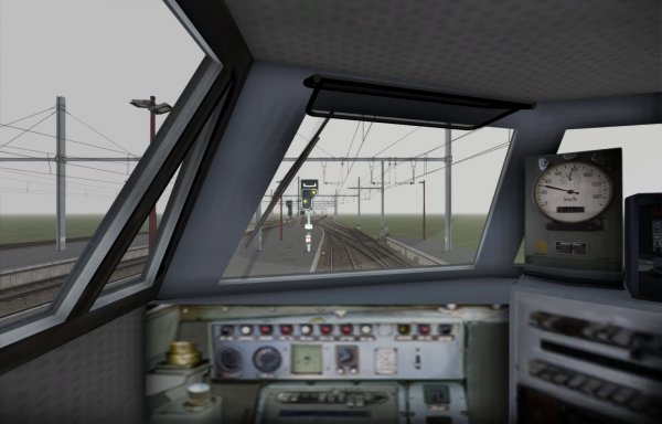 Opstellen op een dood stukje spoor bij station Hautoise