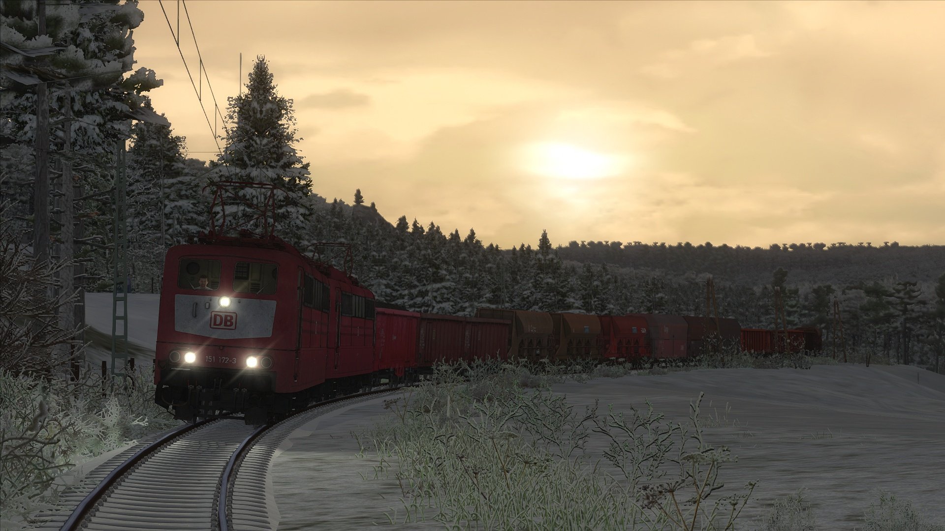 151 172 with a coal train