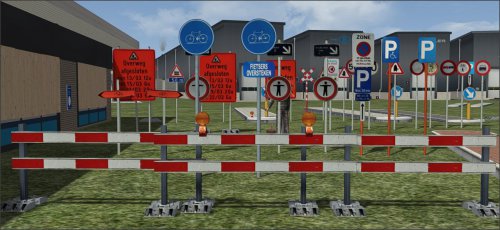 More information about "Diverse Belgische verkeersborden en schrikhek versie 2 \"