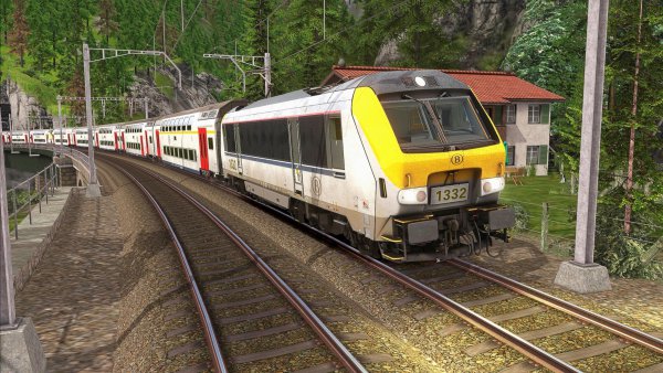 Train Simulation BE trein HLE 13 + M6