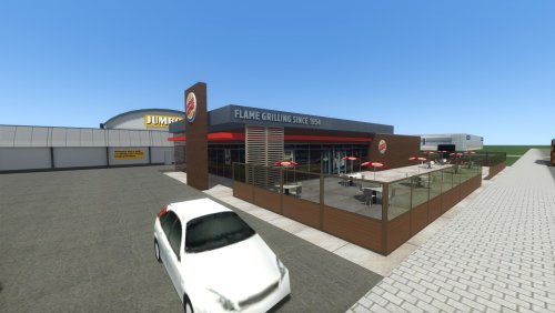 More information about "Burger King Restaurant met drive thru"