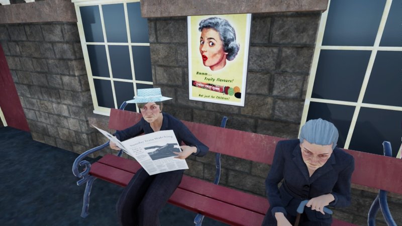 More information about "De "Old Lady" leest de krant aangaande stoomtreinen."
