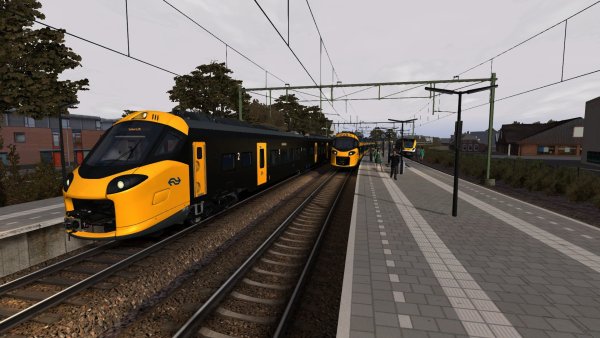 Nieuwe treinen op 1 foto