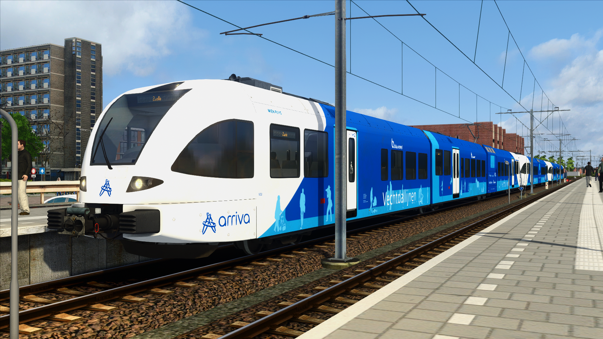 Onderweg met de Arriva Stoptrein 8028, Emmen - Zwolle