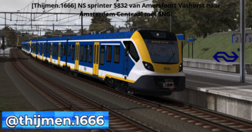 More information about "[Thijmen.1666] NS sprinter 5832 van Amersfoort Vathorst naar Amsterdam Centraal met SNG!"