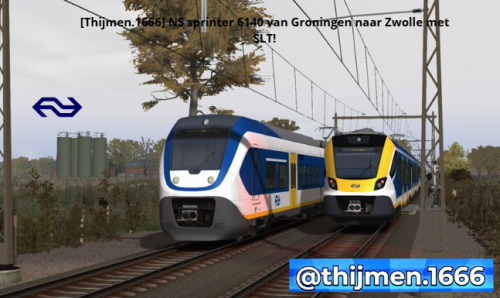 More information about "[Thijmen.1666] NS sprinter 6140 van Groningen naar Zwolle met SLT!"