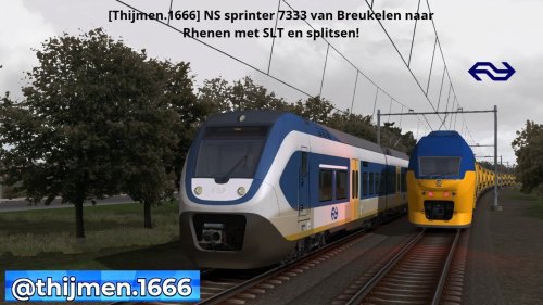 More information about "[Thijmen.1666] NS sprinter 7333 van Breukelen naar Rhenen met SLT en splitsen!"