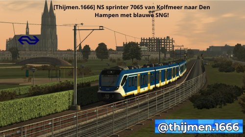 More information about "[Thijmen.1666] NS sprinter 7065 van Kolfmeer naar Den Hampen met blauwe SNG!"